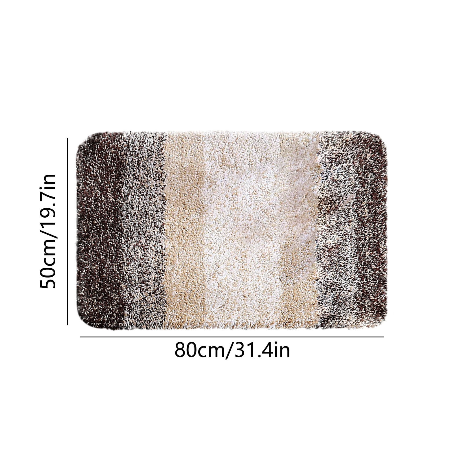 Under $5! InsCrazy Bathroom Rugs Bedroom Mat Flocking Carpet Plushes Rug Bathroom Absorbent Non-Slip Mats Kitchen Foot Mats Machine Wash Bathroom Rugs for Bedroom Bath Tub 20" x 30"
