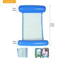 thumbnail image 3 of Hamaca Inflable Flotante YONGSHENG 2 Piezas Azul para Piscina, 3 of 5