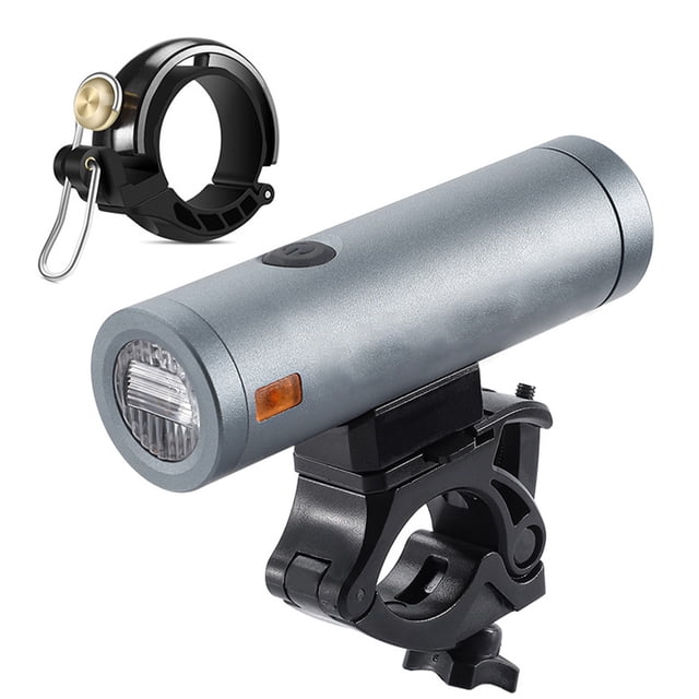pitrice USB Rechargeable Bike Light Set Bike Headlight LED 1300 Lumens with Bell Super Bright Headlight Front Lights 6 Modes Fits All Bicycles, Mountain, Road