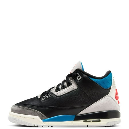 Big Kid's Jordan 3 Retro "Rare Air" Black/Chile Red-Neutral Grey (IB8968 004) - 4
