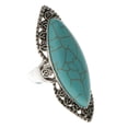 thumbnail image 1 of Anillo Vintage Salvador Turquesa Ovalada Bohemia, 1 of 9
