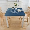 thumbnail image 3 of nygtbtfer  Tablecloth Blue White s Rectangle Table Cloth Stain Resistant Table Cover for Dining Room Kitchen Winter Holiday New Year Christmas Party Decor, 3 of 7