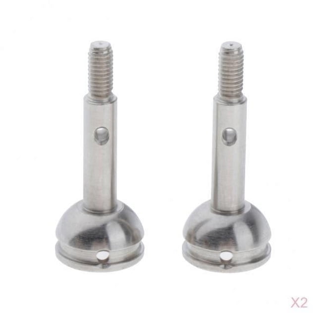 4x Copas de Eje de Rueda Delantera Metal Parte de Reemplazo para Automóvil telemando 1/14