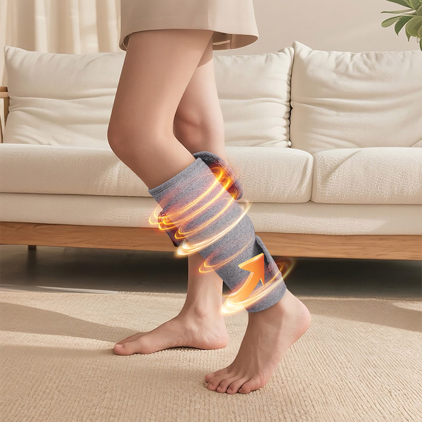 Leg Massager for Circulation And Pain Relief,Air Compression Massager With Heat,Leg Massager With 5 Heat Level Easy to Use For Women And Men