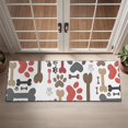 thumbnail image 2 of Paw Prints and Bones Door Rugs,Washable Non Slip Door Mats Indoor,Decorative Door Mats,Entry Mat Indoor for Entrance,Bedroom,Kitchen,Bathroom,16"x47", 2 of 6