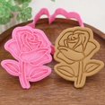 thumbnail image 5 of Cortadoras de galletas de plástico, moldes de galletas, plantas de flores, gadgets para galletas, 08 pasto Feliz Sencillez, 5 of 5