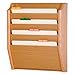 thumbnail image 3 of Wooden Mallet CH17-4LO 4 Pocket Legal Size File Holder in Light Oak, 3 of 3