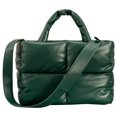 thumbnail image 1 of Bolso informal para mujer Bolso hinchado de color sólido Cuero de PU Ligero para viajes de compras, 1 of 5