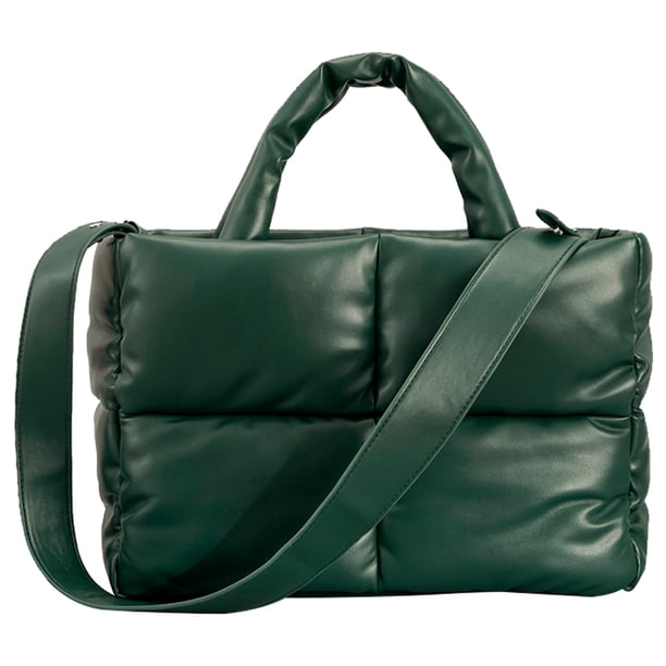 Bolso acolchado para mujer gran capacidad color sólido ligero bolso de viaje diario para mujer
