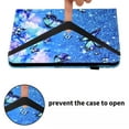 thumbnail image 3 of ELEHOLD for iPad Pro 11" 2022/2021/2020/2018 iPad Air 5/4 10.9",Flip Leather Case Cover with Card Holders Adjustable Kickstand Anti-Slip Elastic Band Shockproof Full Protective Case,Butterfly, 3 of 9