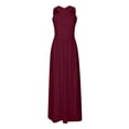 thumbnail image 5 of Womens Summer One Shoulder Maxi Dress Sleeveless Ruffle Wedding Guest Flowy Split Thigh Prom Dress, Hawaiian Dresses For Women, 5 of 8