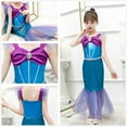 thumbnail image 6 of Mermaid Costume Ariel Dress for Toddler Grils Birthday Party 4T 5T (K52,120CM), 6 of 6