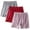 Wine2, variant on yillto 3 Pack Women Loungewear Shorts Plus Size Summer Soft Comfy Lightweight Loose Elastic Waist Pjs Shorts