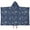 Dark Blue Celestial, variant on Dark Blue Celestial Pattern Hooded Bath Towel，50"x30" for Ages 3 To 12 Kids, Quick Dry Lightweight Soft Microfiber Hood Beach Towel Cover Up for Kids