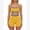 Ginger Stripe, variant on Layered Workout Sets for Women 2 Piece Polka Dot Sports Bra High Waist Biker Shorts Active Gym Yoga Pilates Outfits M Brown