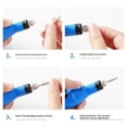thumbnail image 2 of Taladro de uñas eléctrico portátil, kit de lima de uñas profesional eléctrico compacto para manicura acrílica, forma de pulido de pedicura, 2 of 5