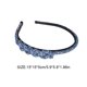 thumbnail image 3 of sweethay Diadema de punto con tejido de diamantes de imitación, diadema de cristal ostentosa, diadema con purpurina, diademas anchas, Accesorio para el cabello Azul, 3 of 6