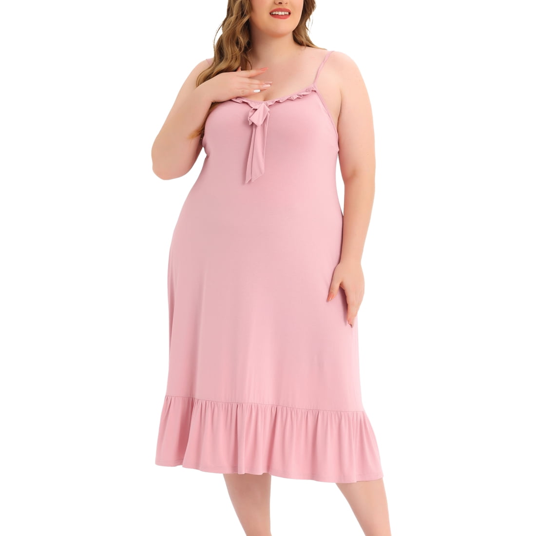 Unique Bargains Chemise de Nuit Grande Taille pour Femmes