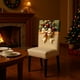 thumbnail image 1 of Funda elástica para taburete con lazo navideño | Protector de asiento de poliéster lavable | Funda de silla beige desmontable y antideslizante, ideal para comedor, oficina y ocio, 1 of 6