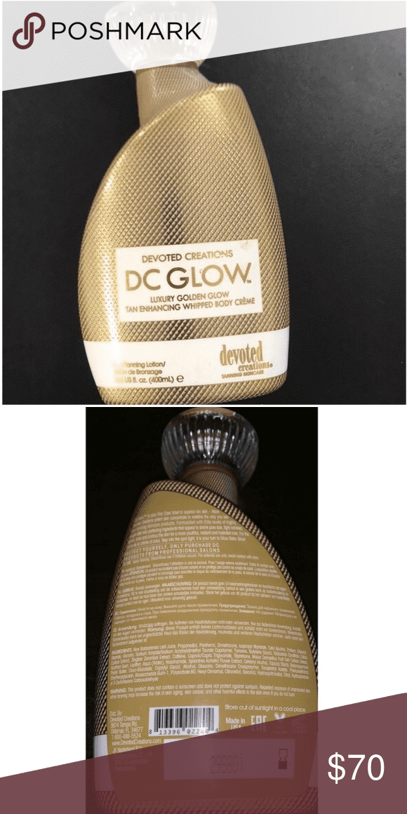 DC Glow, Tan Enhancing, Whipped Body Creme Lotion 13.5 Ounce