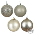 thumbnail image 2 of Vickerman 2.4" Champagne 4-Finish Ball Ornament Assortment, 24 per Box, 2 of 2