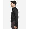 thumbnail image 2 of CORE365 88193T Men's Tall Operate Long Sleeve Twill Dress Shirt-Black-2XLT, 2 of 5