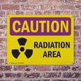 thumbnail image 4 of (2 Pack) Radiation Area OSHA Caution Radiation Sign 10 Inch X 7 Inch Plastic Sign, Weather Resistant, UV Protected for Workplace, Business, and Construction Site, Made in the USA, 4 of 8