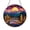 Acrylic 3.5 Inch, variant on Mountain Landscape Stained Glass Style Window Suncatcher, Aurora Sky Inspired Nature Art Panel, Decorative Glass Style Window Hanging for Scenic Home Decor