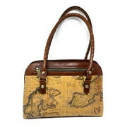 Patricia Nash Leather Calvi Satchel, European Map