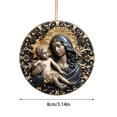 thumbnail image 3 of Kedshhgu Christmas Angel Pendant Angel Dog Pendant Deer Pattern Decoration Flat Acrylic Hanging Ornaments for Xmas Tree Home Wall Holiday Party Gift, 3 of 8