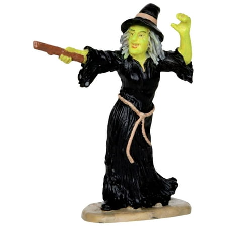 Lemax 32117 WITCH CASTS SPELL Spooky Town Figure Halloween Decor Figurine