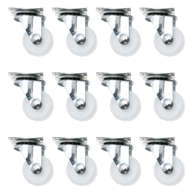 12pcs Industrial Cabinet Wheel Trolley Replacement Wheels Universal Trolley Wheel
