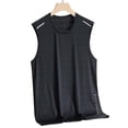 thumbnail image 3 of Hessimy Men's Tank Top Undershirts Moisture Wicking Breathable, Fitted Fit T Shirts for Men（Black,XL), 3 of 6