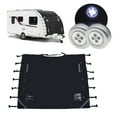 thumbnail image 1 of Car Accessories 220x175cm Front Towing Cover Protector Dustproof Reflective Strip Camper Trailer Caravan Waterproof Cover ,Easy to Use, 1 of 7