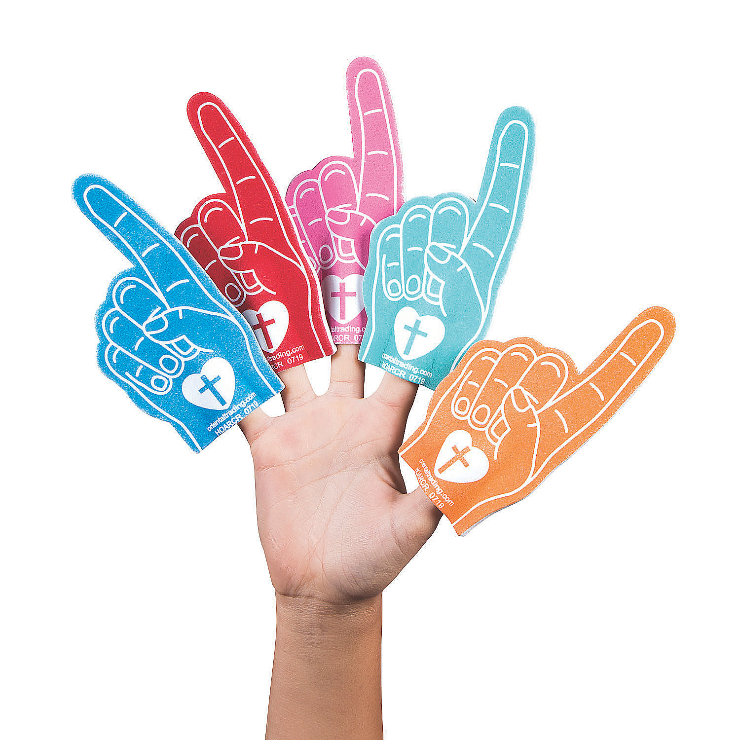 Jesus Is My 1 Mini Foam Fingers Party Favors 12 Pieces