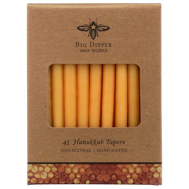 BIG DIPPER WAX WORKS Hannukah Taper Candles 45 Count, 45 CT