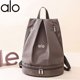 thumbnail image 1 of NWT ALO Yoga Bag Women's Tan Backpack Alo Yoga Multi-Zip Taupe Backpack, 1 of 5