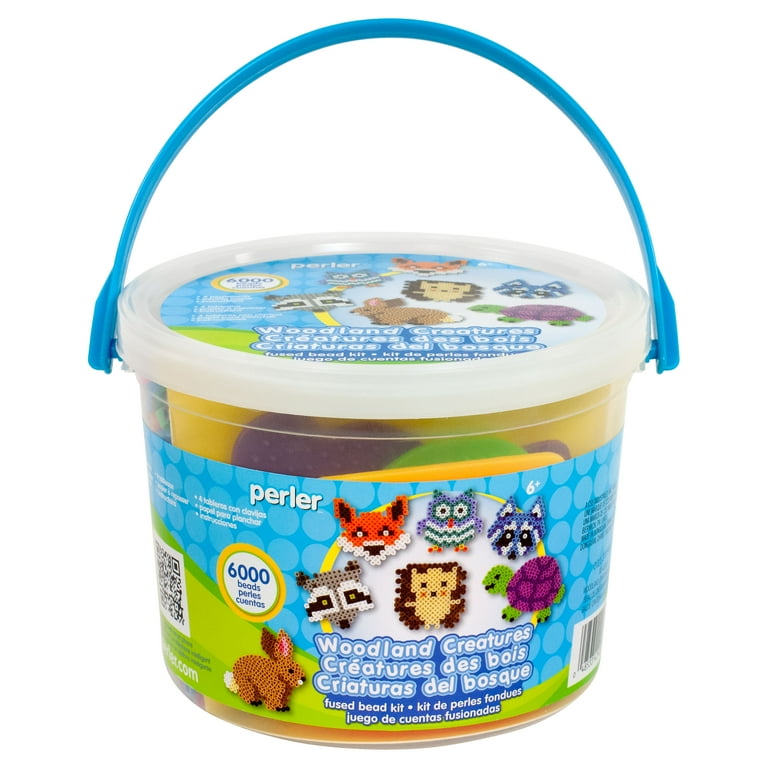 Perler Fused Bead Kit Bucket 6000pc Wood Creatures