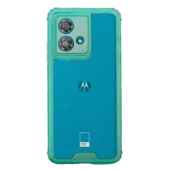 Funda Cely Vesmir 360 Contonor Uso Rudo Para Moto Edge 40 Neo Menta con 2 Micas de cristal