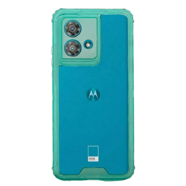 Funda Cely Vesmir 360 Contonor Uso Rudo Para Moto Edge 40 Neo Menta con 2 Micas de cristal