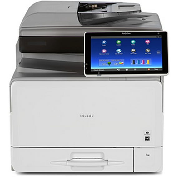 Restored Ricoh Color Laser Multifunction Copier, Printer, Scanner, 31 ppm, Duplex, Compact Office Printer, P/N: MP C307