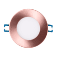 thumbnail image 2 of Nicor Lighting DLE321205KRDAC 3 in. DLE3 Series Round Aged Copper Flat Panel LED Downlight - 5000K, 2 of 11