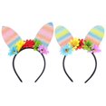 thumbnail image 2 of Colorful Rabbit Ear Hair Accessories Festive Headwear For Easter Parties Women 2Pcs, 2 of 3