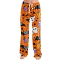 thumbnail image 2 of Halloween Pajama Pants Women Print Lounge Pants for Women, Soft Pj Pants Comfy Elastic Waist Sleepwear, Womens Halloween Pj Pants, Cozy Pajama Pants for Fall & Holiday, 2 of 5