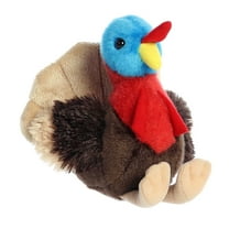 Aurora - Small Brown Mini Flopsie - 7.5" Thomas Turkey - Adorable Stuffed Animal