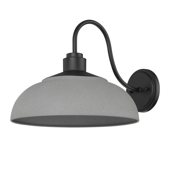 Levitt 1-Light Outdoor Wall Light in Natural Black with Natural Gray