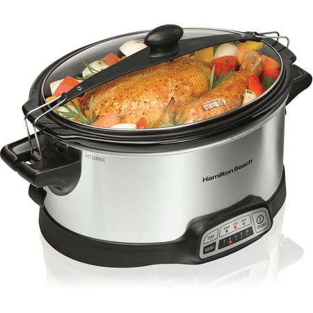 UPC 040094334667 product image for Hamilton Beach Programmable Stay or Go 6 Quart Slow Cooker with 2 Clips  Model#  | upcitemdb.com