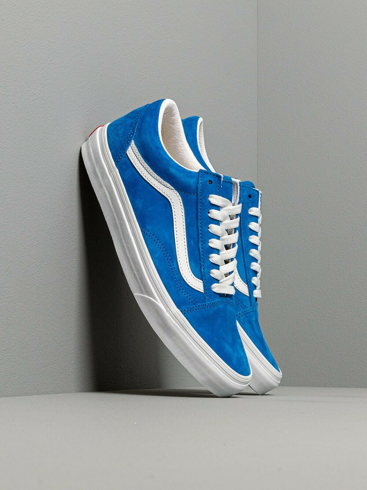 Vans Unisex Pig Suede Old Skool Pig Suede Princess Blue True White Sneaker Walmart