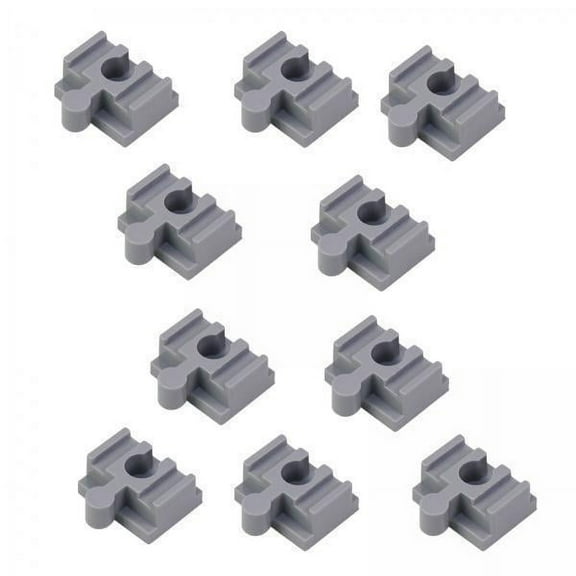 hengtong 4x10Pcs Wood Train Track Adapter for Stem Kits Toy Building Set Building Games Gray