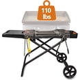 thumbnail image 4 of Portable Grill Cart for Weber Q1000, Q2000 Series Gas Grills and Blackstone 17” 22” Table Top Griddles, Portable Griddle Stand, 4 of 9